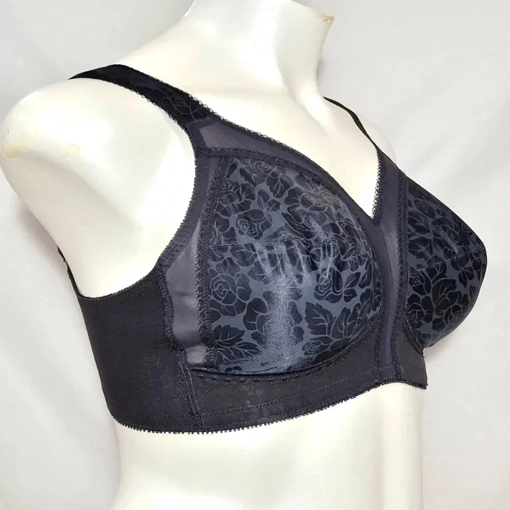 36C Playtex‎ 4693 18 Hour Comfort Strap Bra Black NWOT